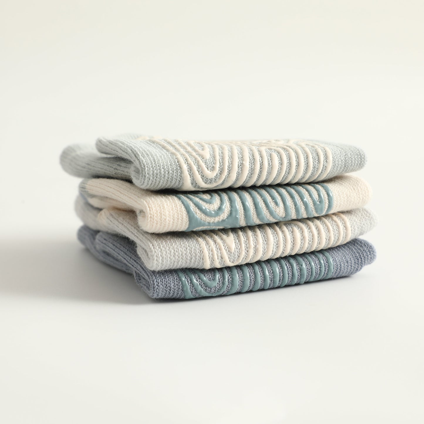 Neu - Into The Sea - Blau - Extra warm - 4 Paar rutschfeste Socken für Babys und Kleinkinder
