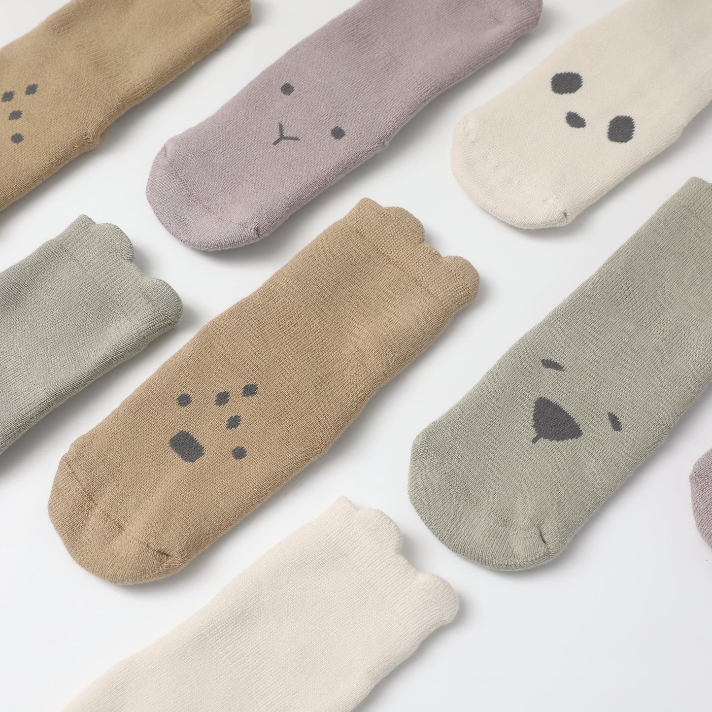 Into The Wild II - Extra Warm- 4 Pairs of Stay-On Baby & Toddler Non-Slip Socks