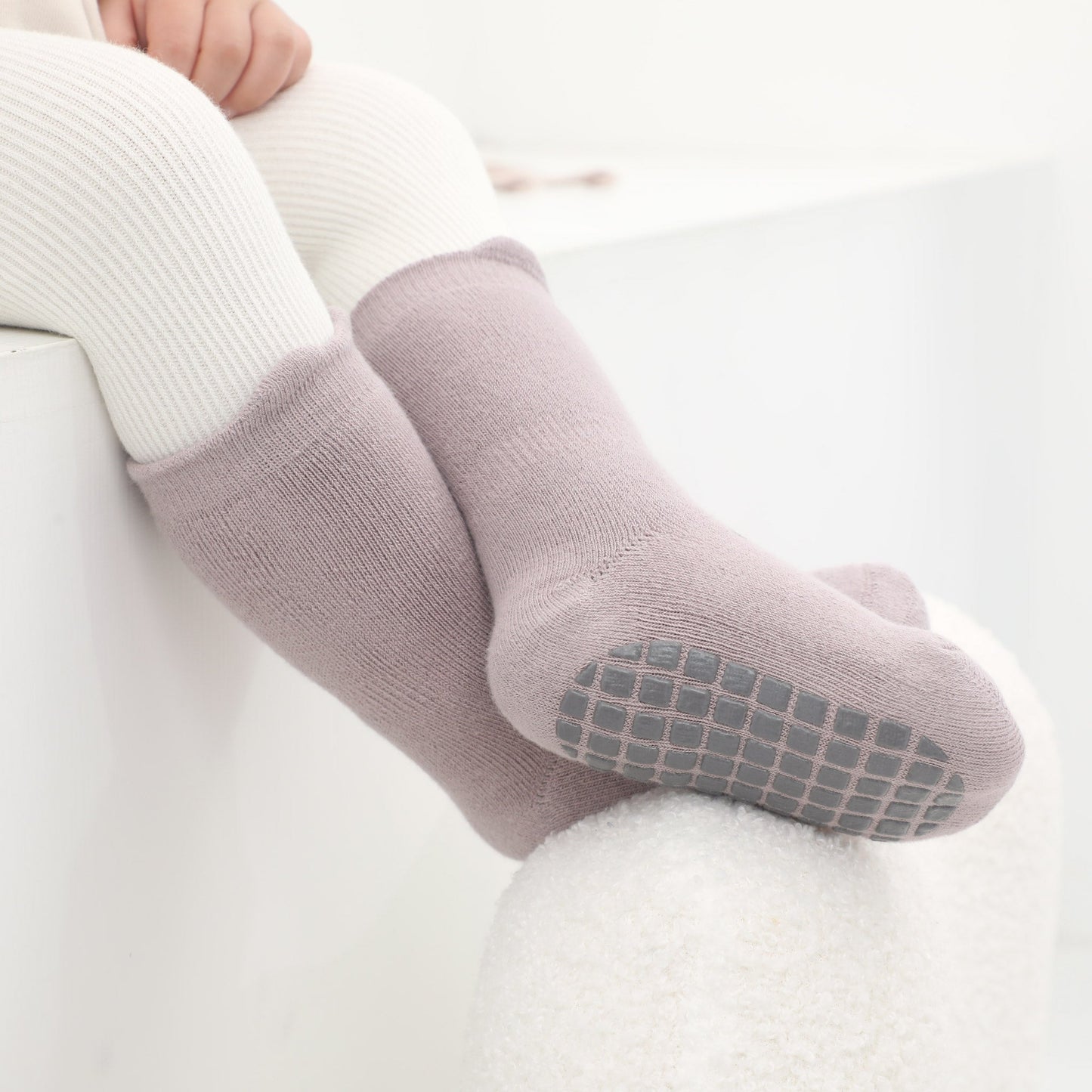 Into The Wild II - Extra Warm- 4 Pairs of Stay-On Baby & Toddler Non-Slip Socks