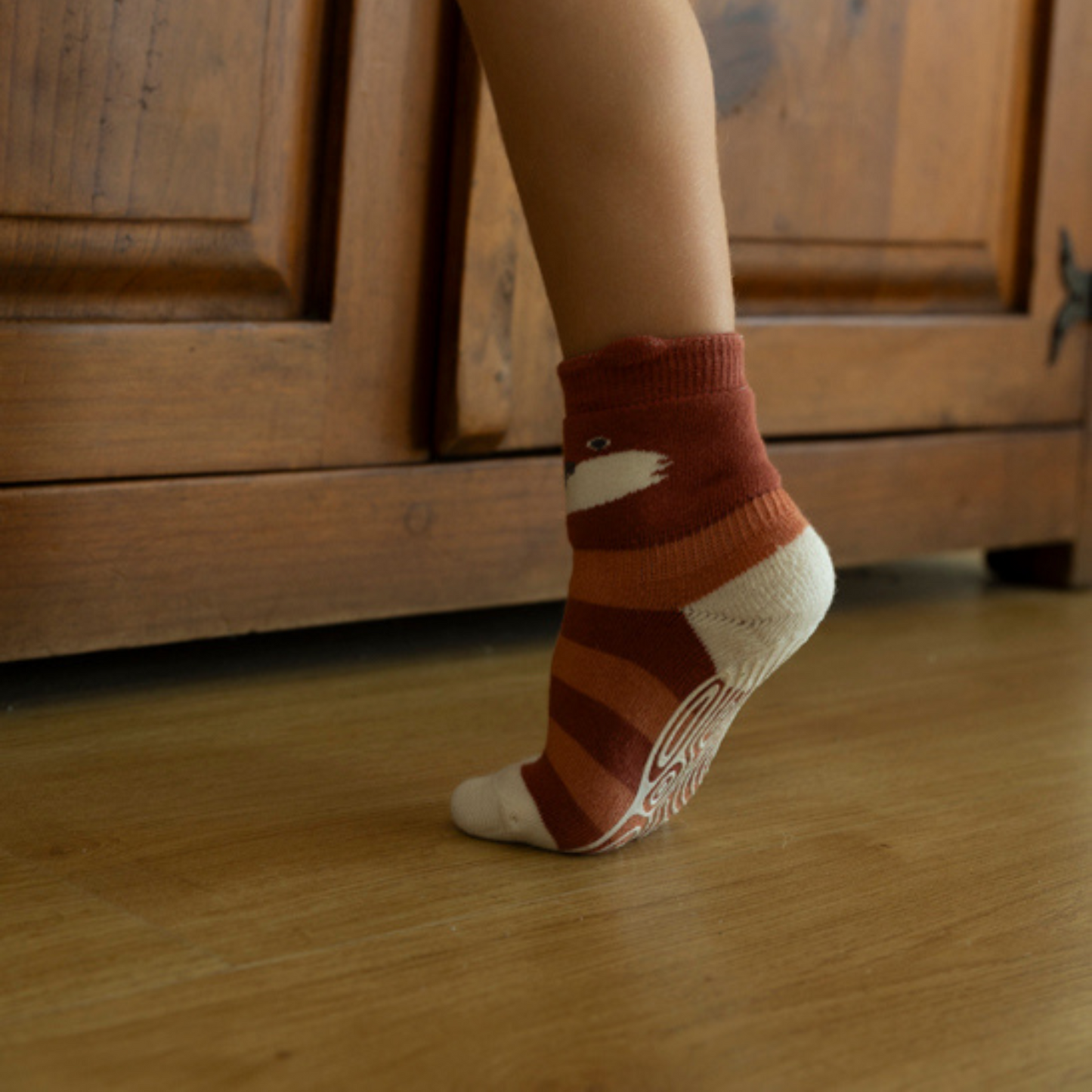 Critter Crew II, Extra Warm- 4 Pairs of Stay-On Baby & Toddler Non-Slip Socks