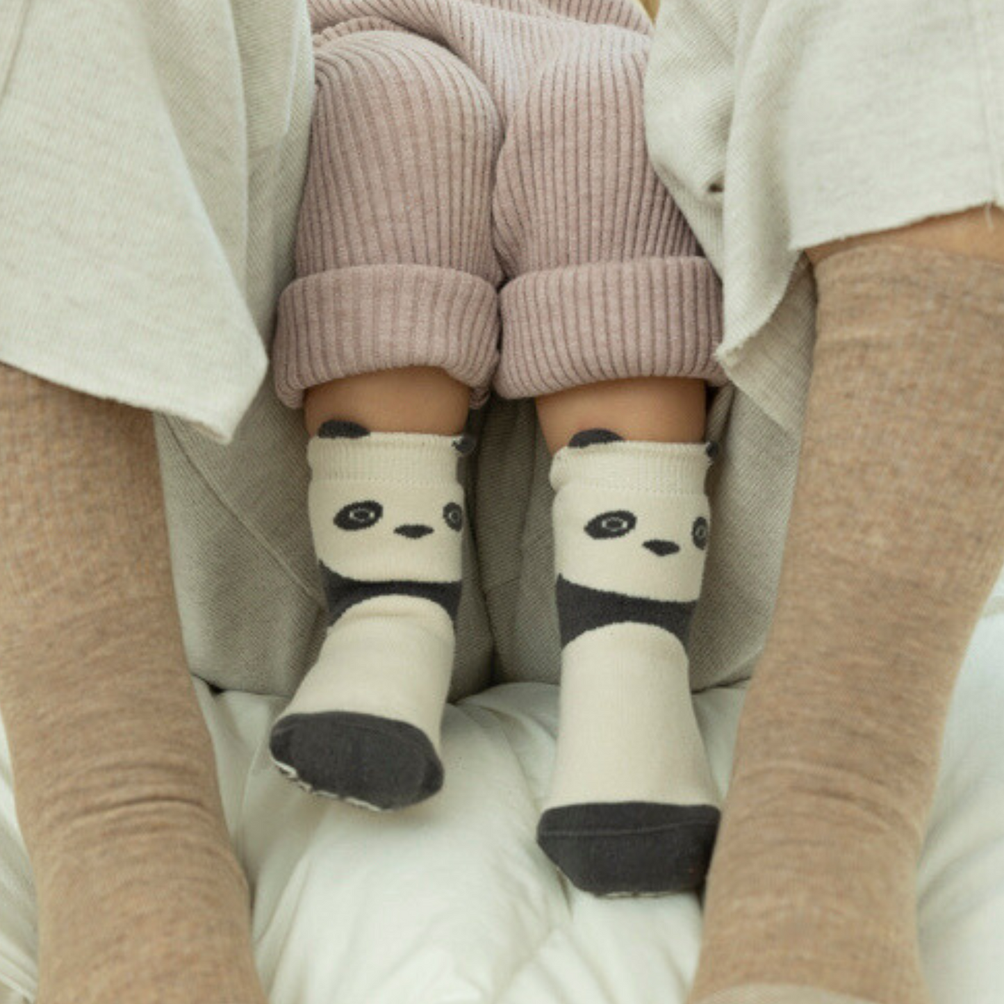 New- Critter Crew II- 4 Pairs of Stay-On Baby & Toddler Non-Slip Socks