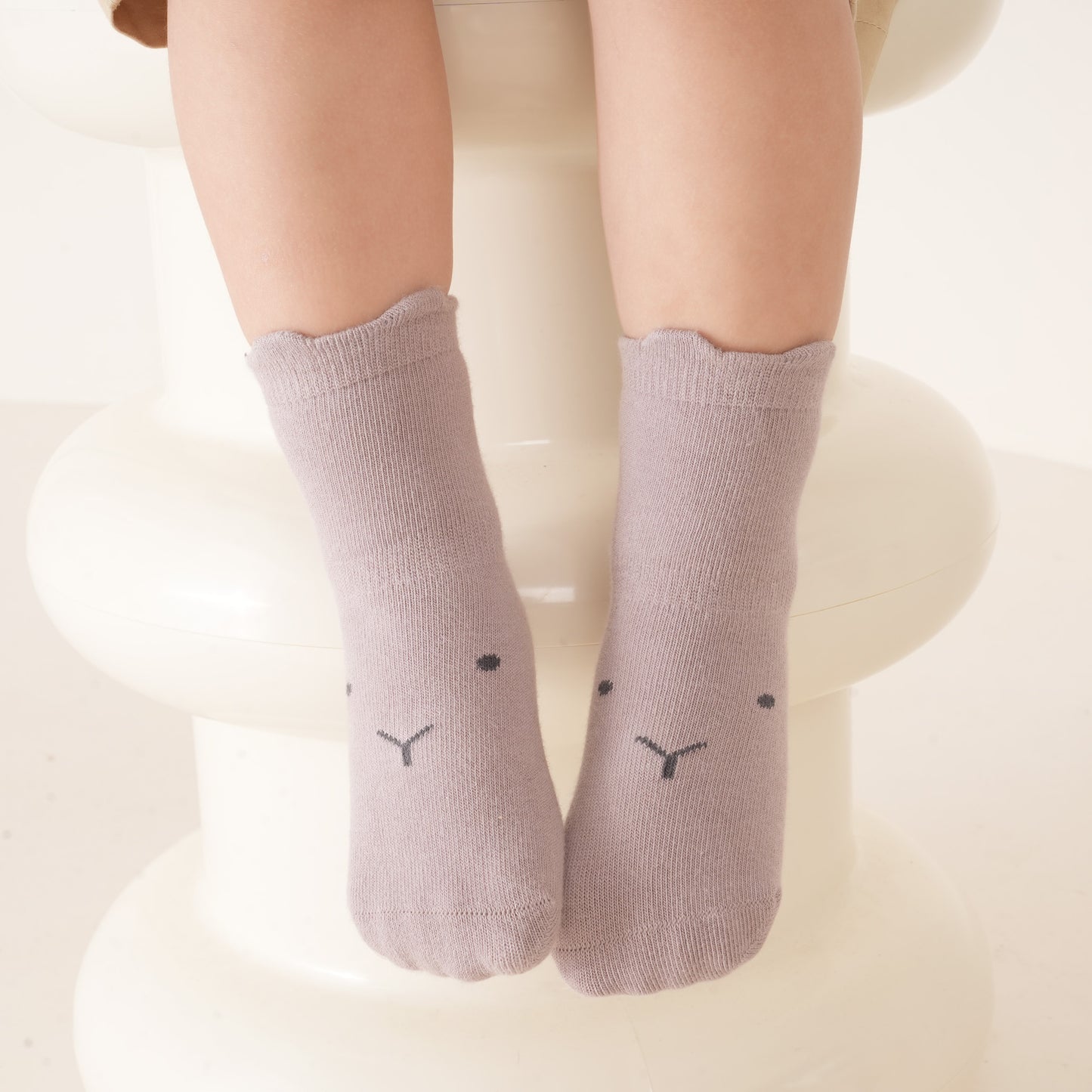 New- Into The Wild II - 4 Pairs of Stay-On Baby & Toddler Non-Slip Socks