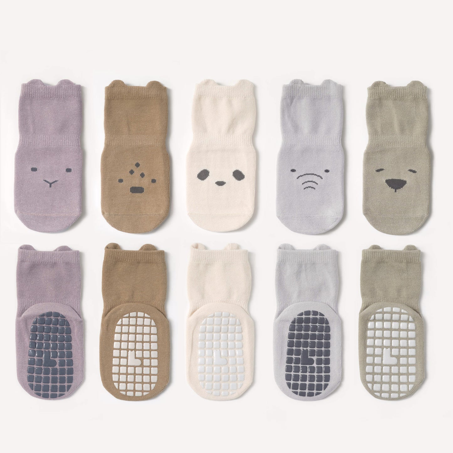 Secure-fit ankle socks with added grips, designed for the active baby on the move.
