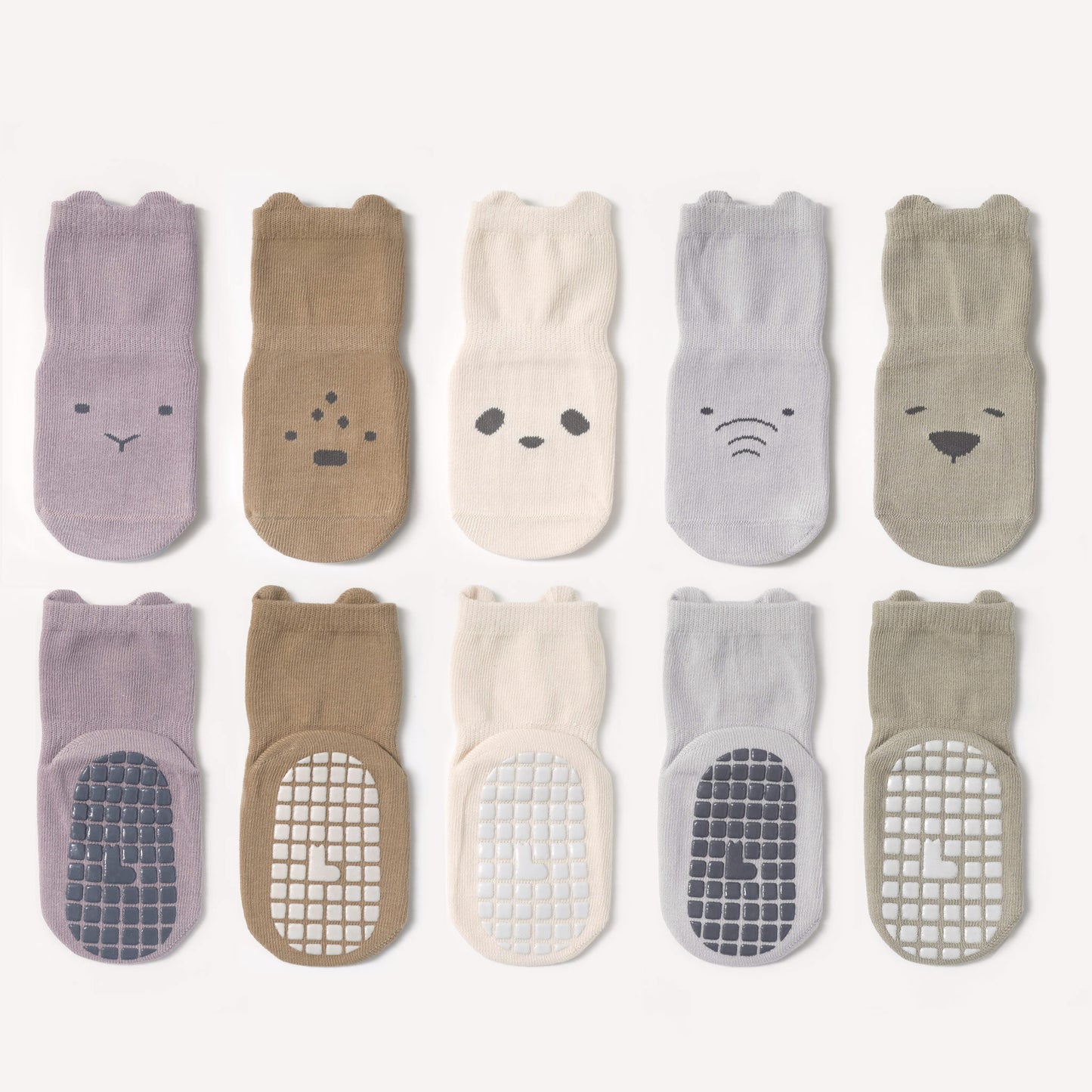 Secure-fit ankle socks with added grips, designed for the active baby on the move.