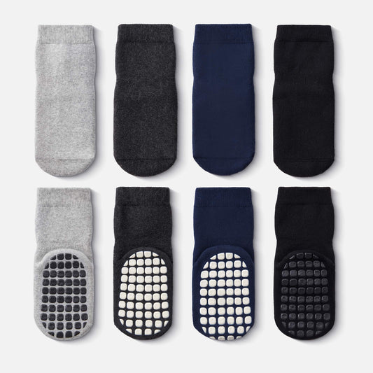 Everyday Explorer - Super Warm - 4 Pairs of Stay-On Baby & Toddler Non-Slip Socks