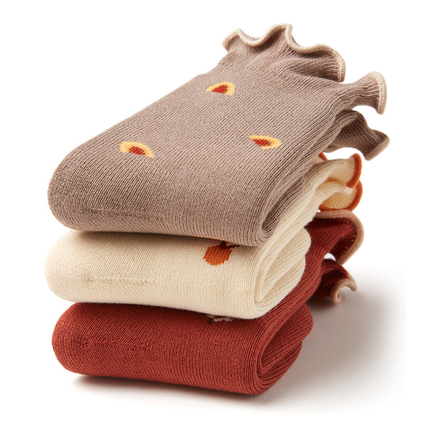 New- Cozy Winter - Extra Warm & Soft - 3 Pairs of Stay-On Baby & Toddler Non-Slip Socks