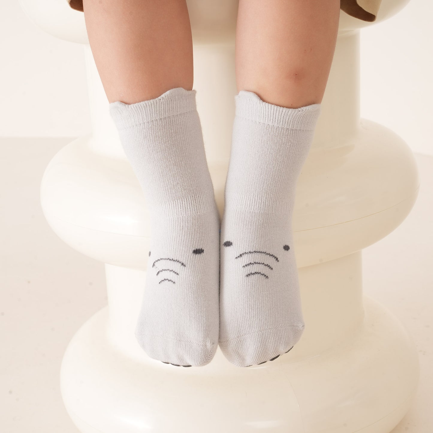 New- Into The Wild II - 4 Pairs of Stay-On Baby & Toddler Non-Slip Socks