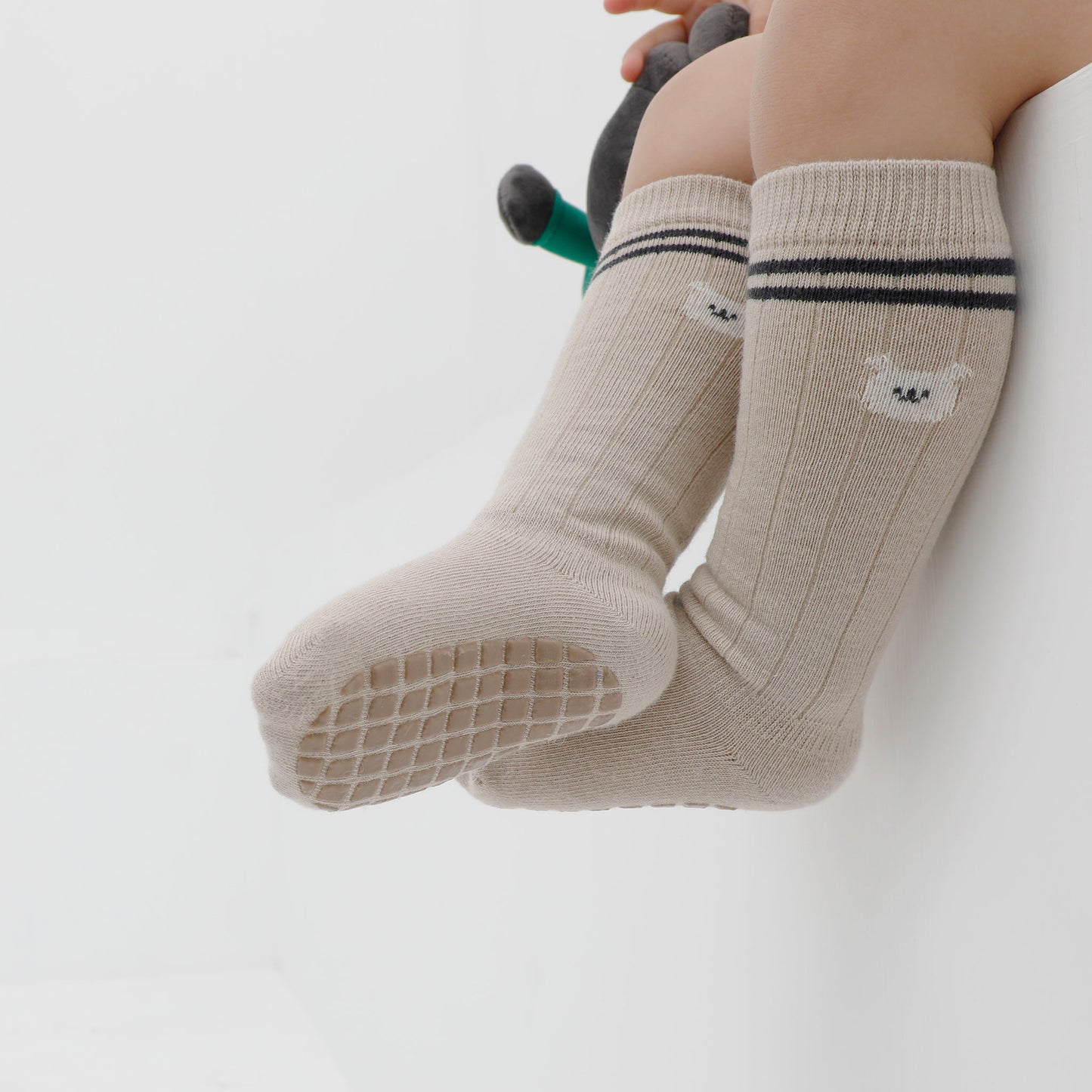 Sports Day- 5 Pairs of Stay-On Baby & Toddler Non-Slip Socks