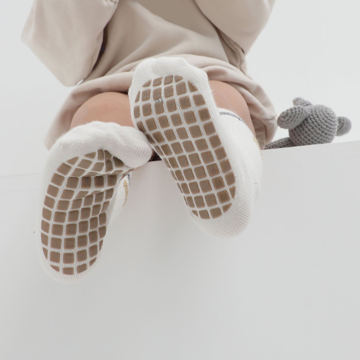 Sports Day- 5 Pairs of Stay-On Baby & Toddler Non-Slip Socks
