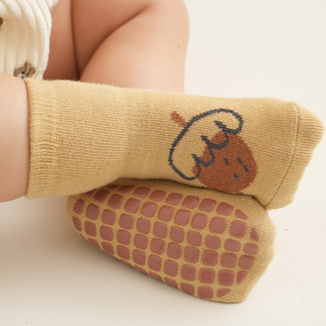 Fox life - 4 Pairs of Stay-On Baby & Toddler Non-Slip Socks