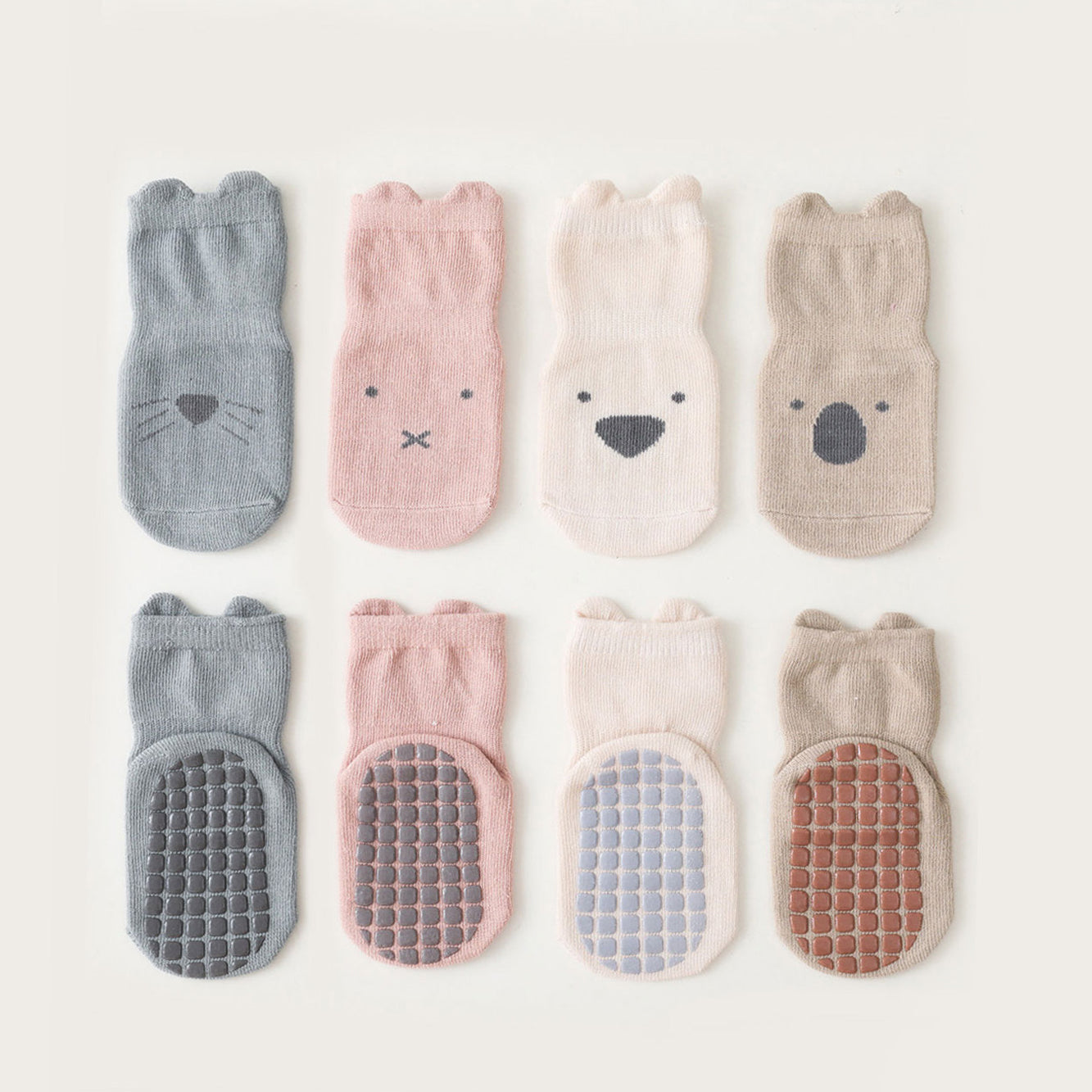 Into The Wild - 4 Paar rutschfeste Socken für Babys und Kleinkinder