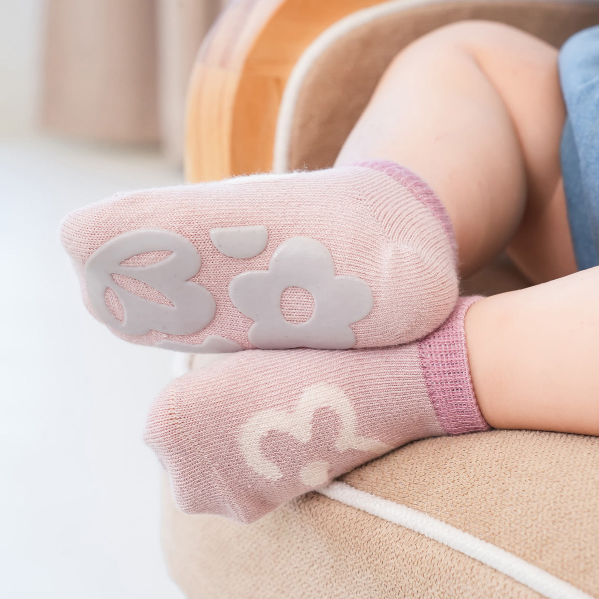 I Love U - 5 pairs of Stay-On Baby & Toddler Non-Slip Socks