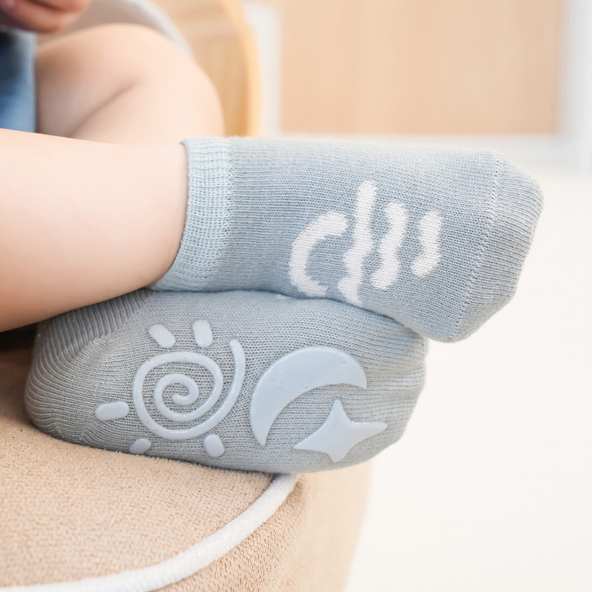 I Love U - 5 pairs of Stay-On Baby & Toddler Non-Slip Socks