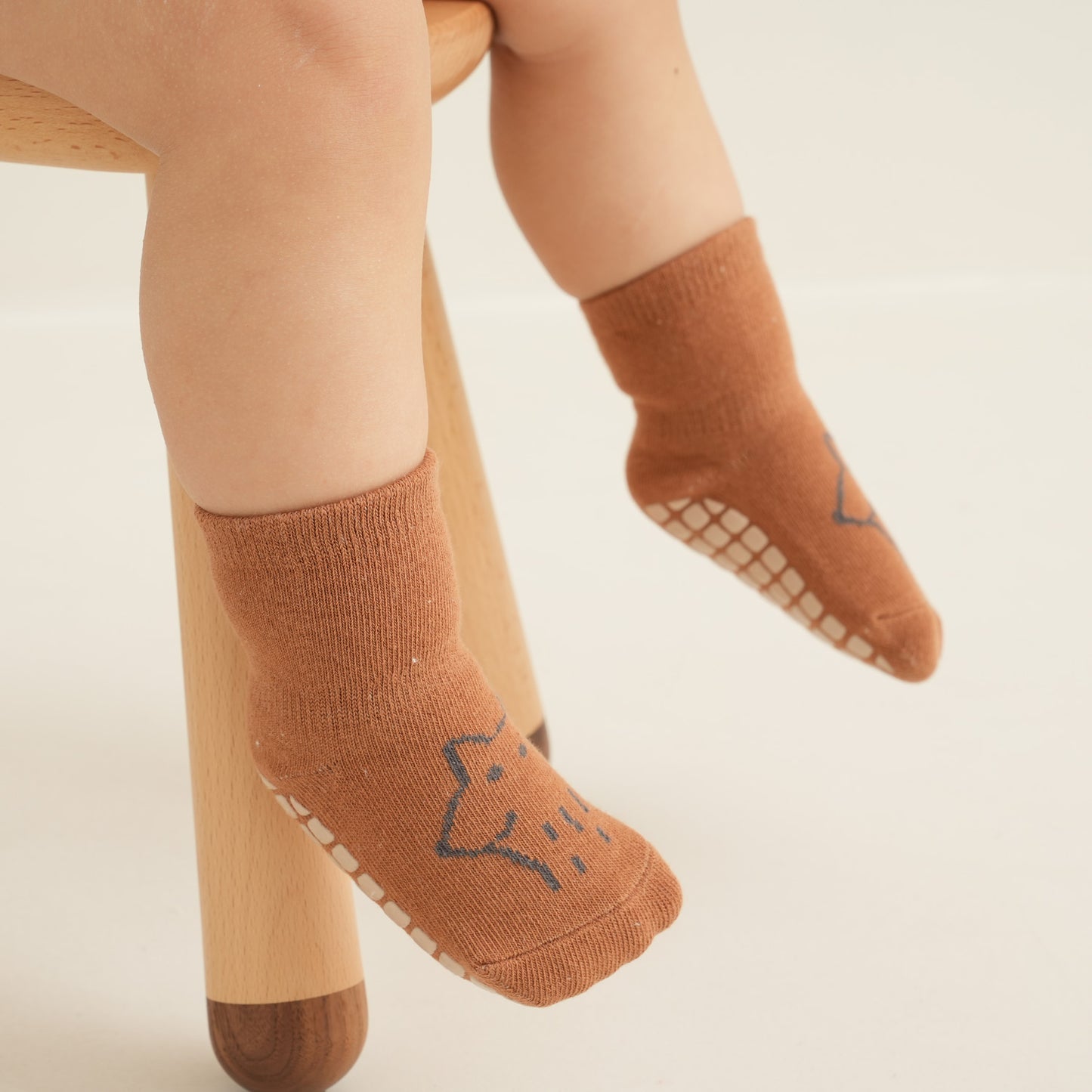 Fox life - 4 Pairs of Stay-On Baby & Toddler Non-Slip Socks