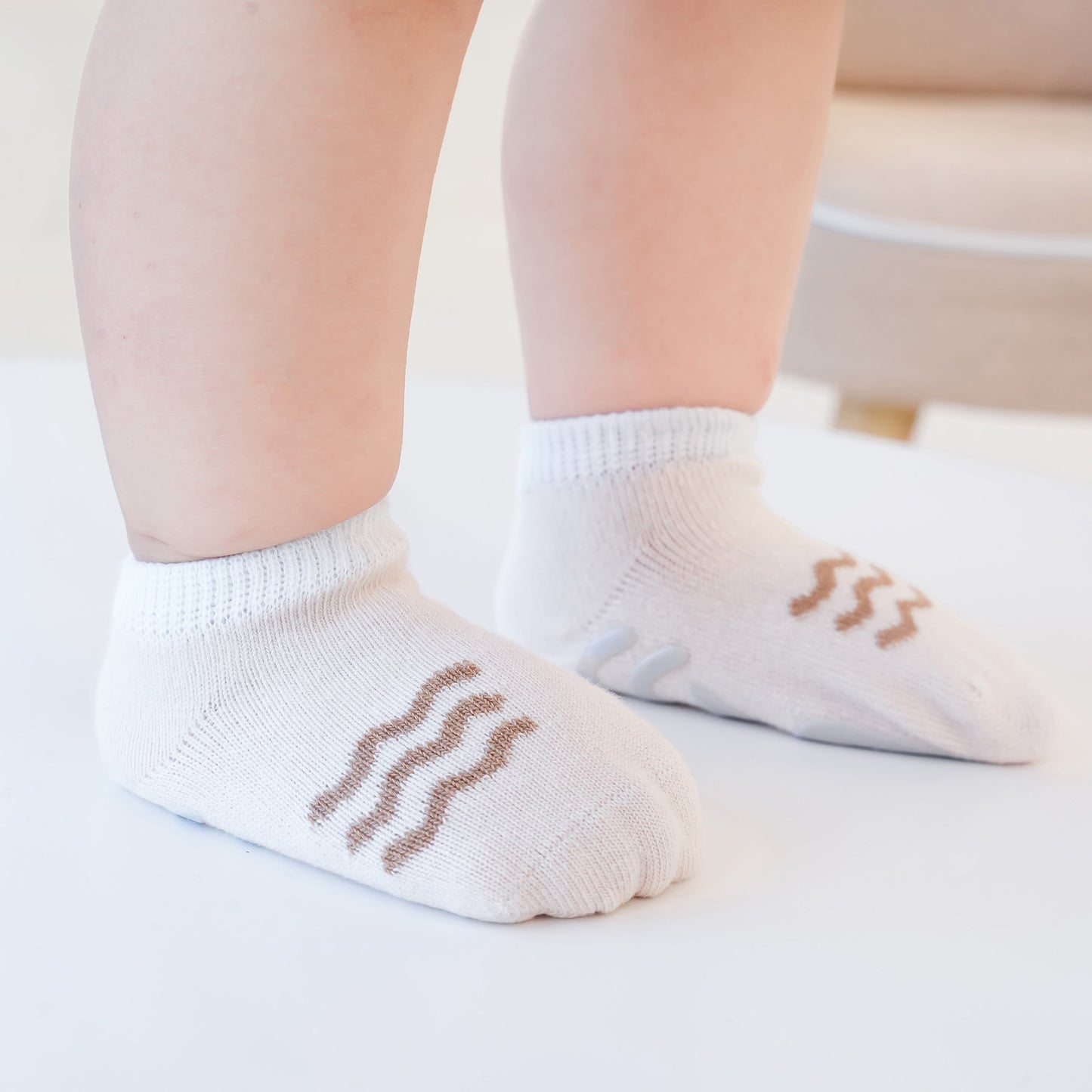 I Love U - 5 pairs of Stay-On Baby & Toddler Non-Slip Socks