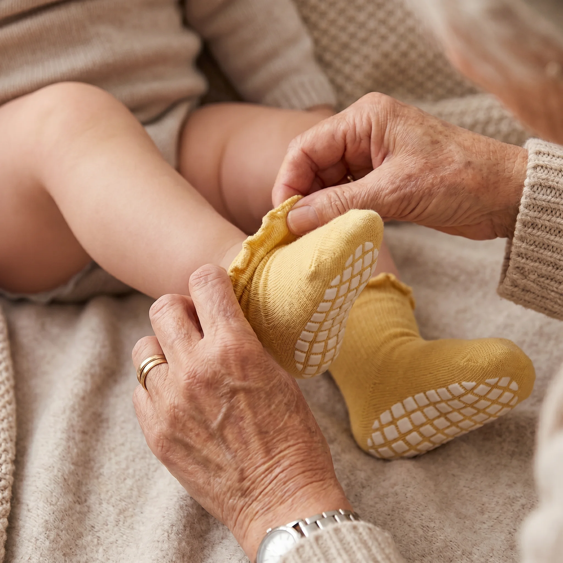 Why Grandmas Love Grip Socks for Toddlers