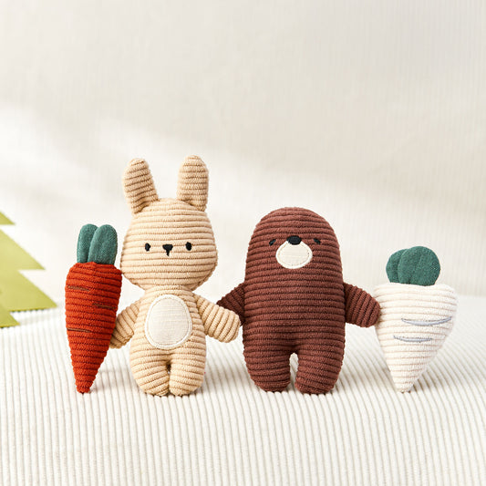 New- Rabbit & Mole Plush Set (Set of 4)