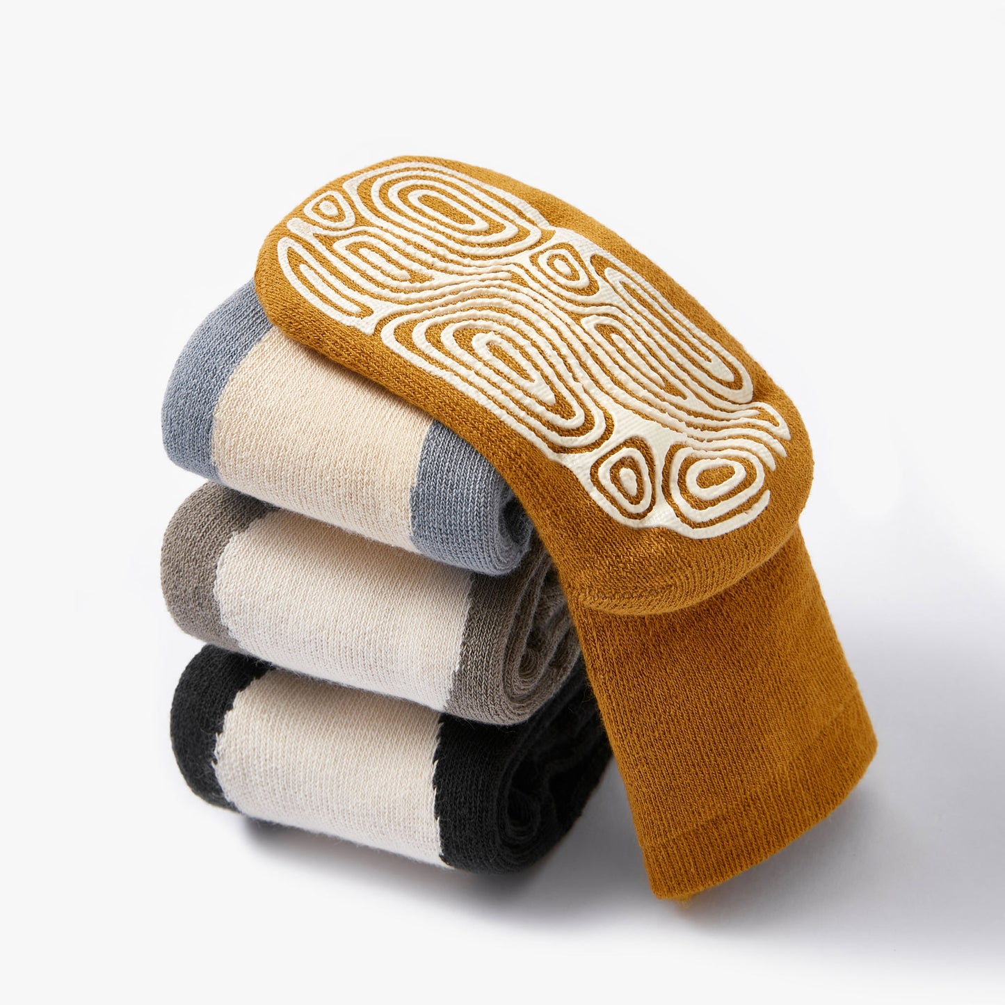 New- Critter Crew - Extra Warm - 4 Pairs of Stay-On Baby & Toddler Non-Slip Socks