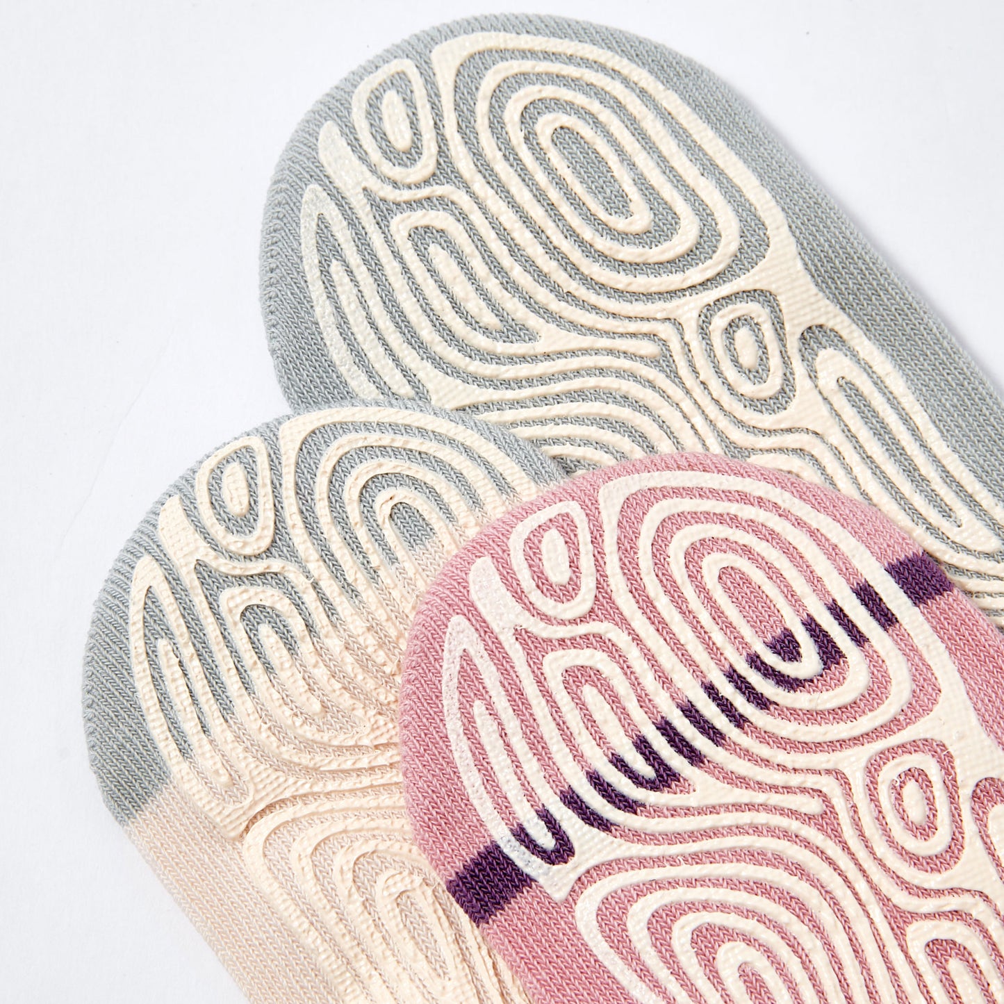 New- Rainbows - 3 Pairs of Long Stay-On Baby & Toddler Non-Slip Socks