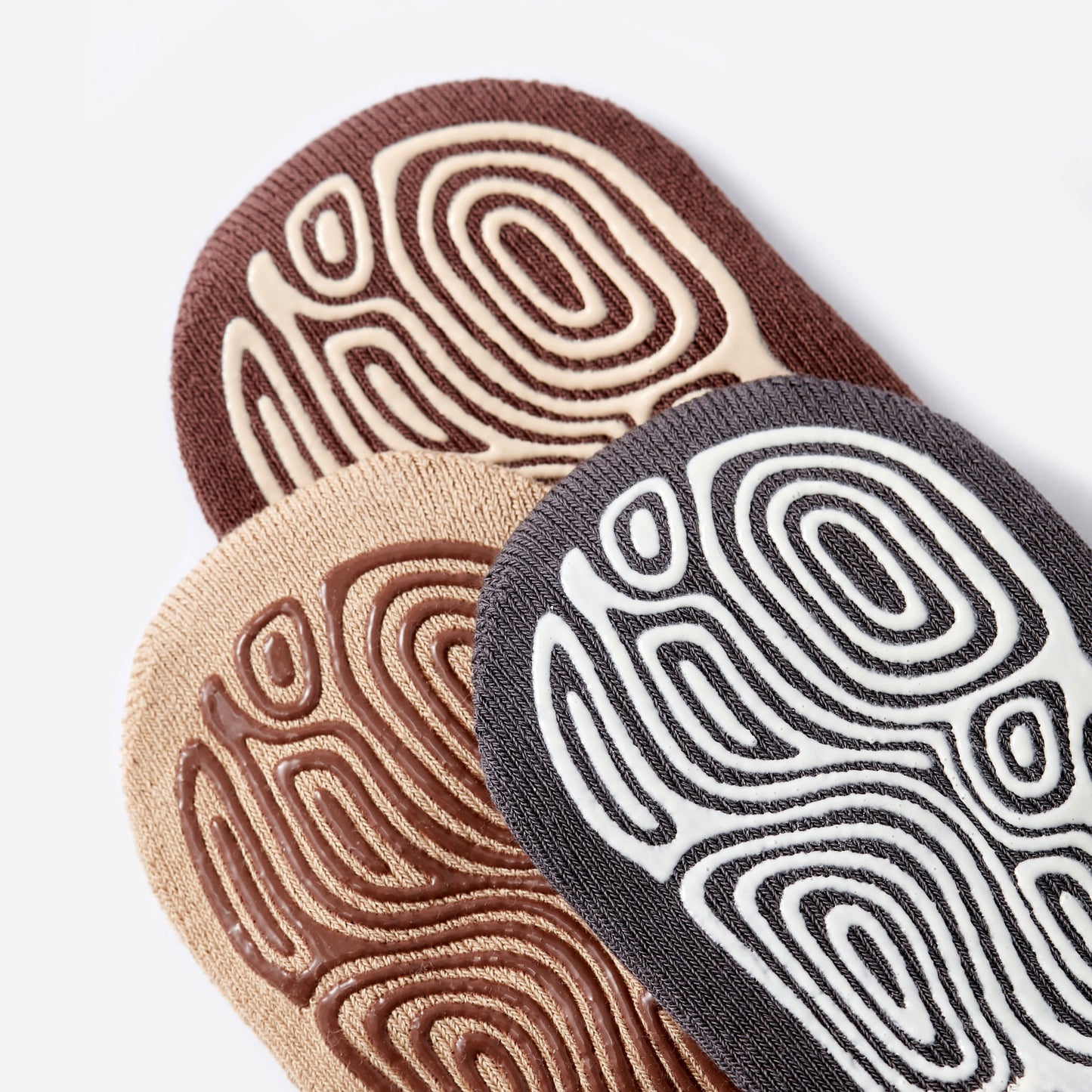 Who am I- Extra Warm- 4 Pairs of Stay-On Baby & Toddler Non-Slip Socks