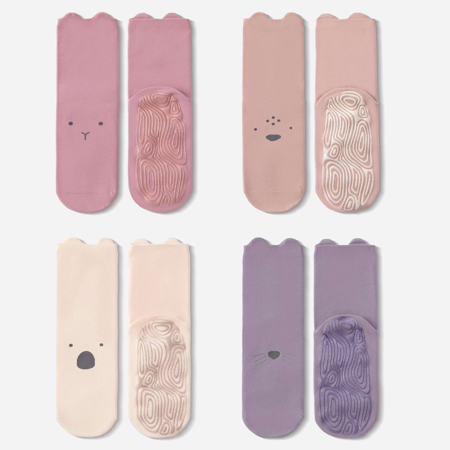 Into The Wild- 4 Pairs of Adult Non-Slip Socks