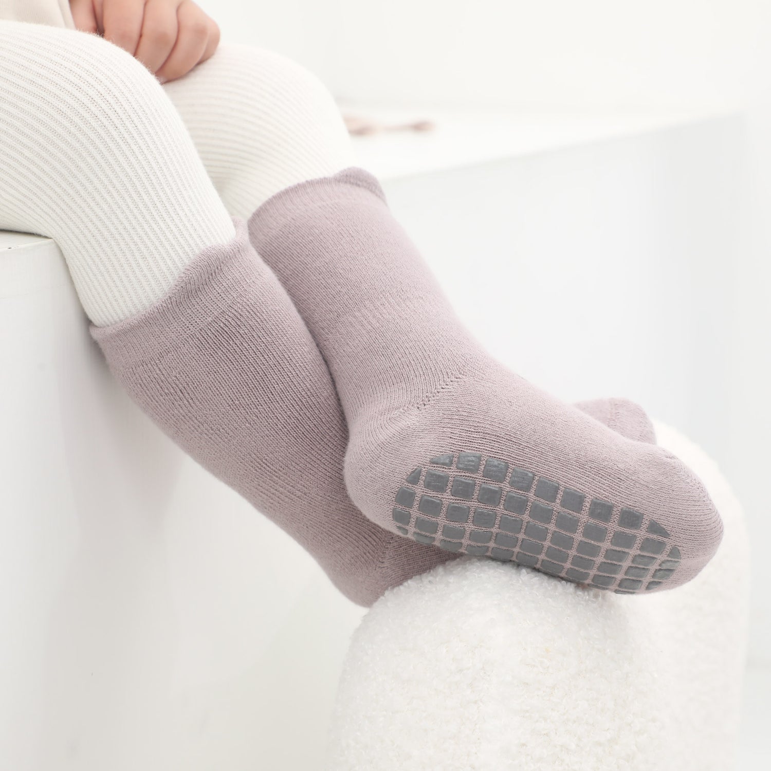 Eco-friendly toddler grip socks made from organic materials