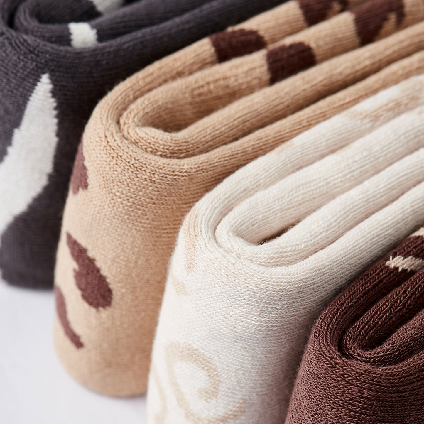 Who am I- Extra Warm- 4 Pairs of Stay-On Baby & Toddler Non-Slip Socks