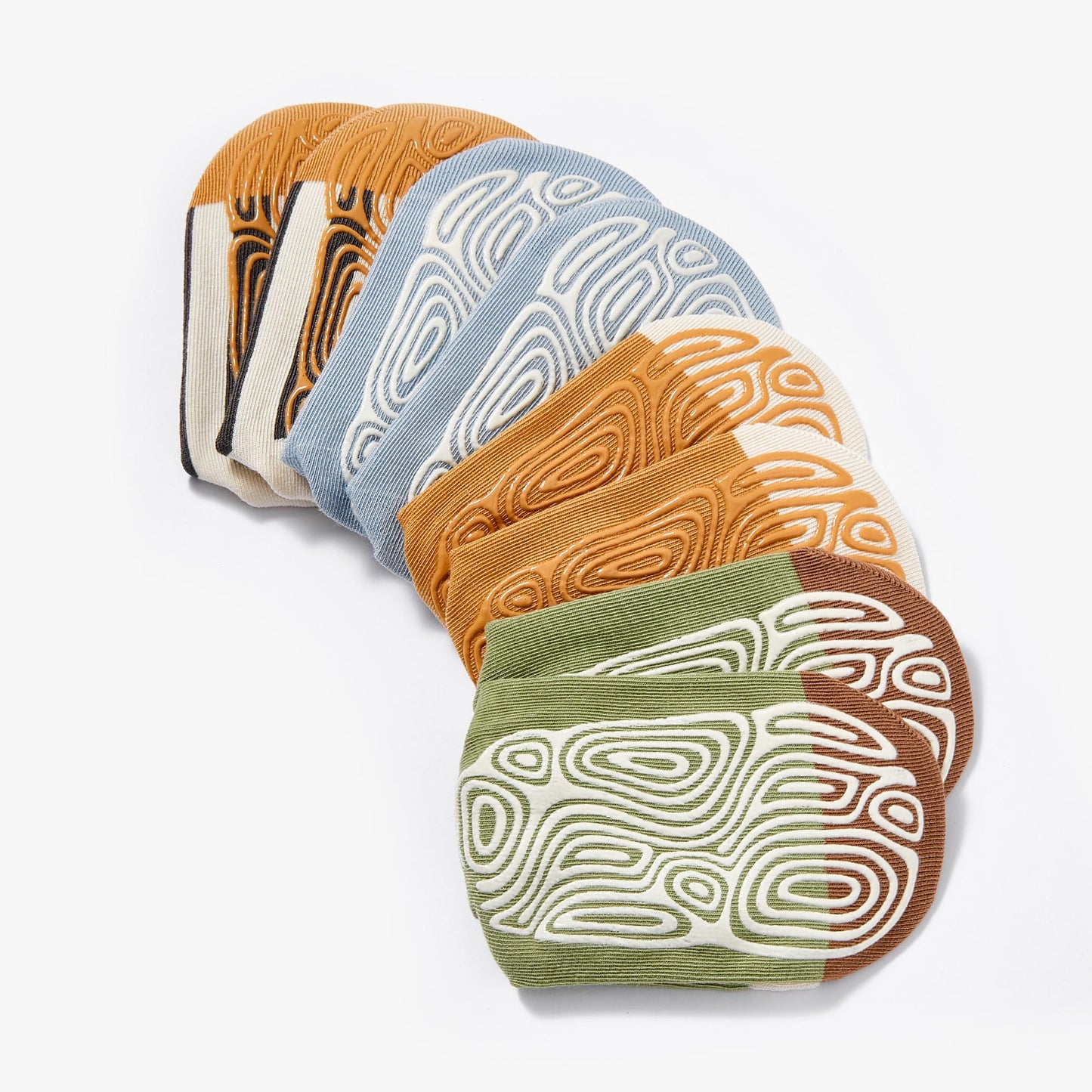 New- Koko & Bambu - 4 Pairs of Stay-On Baby & Toddler Non-Slip Socks