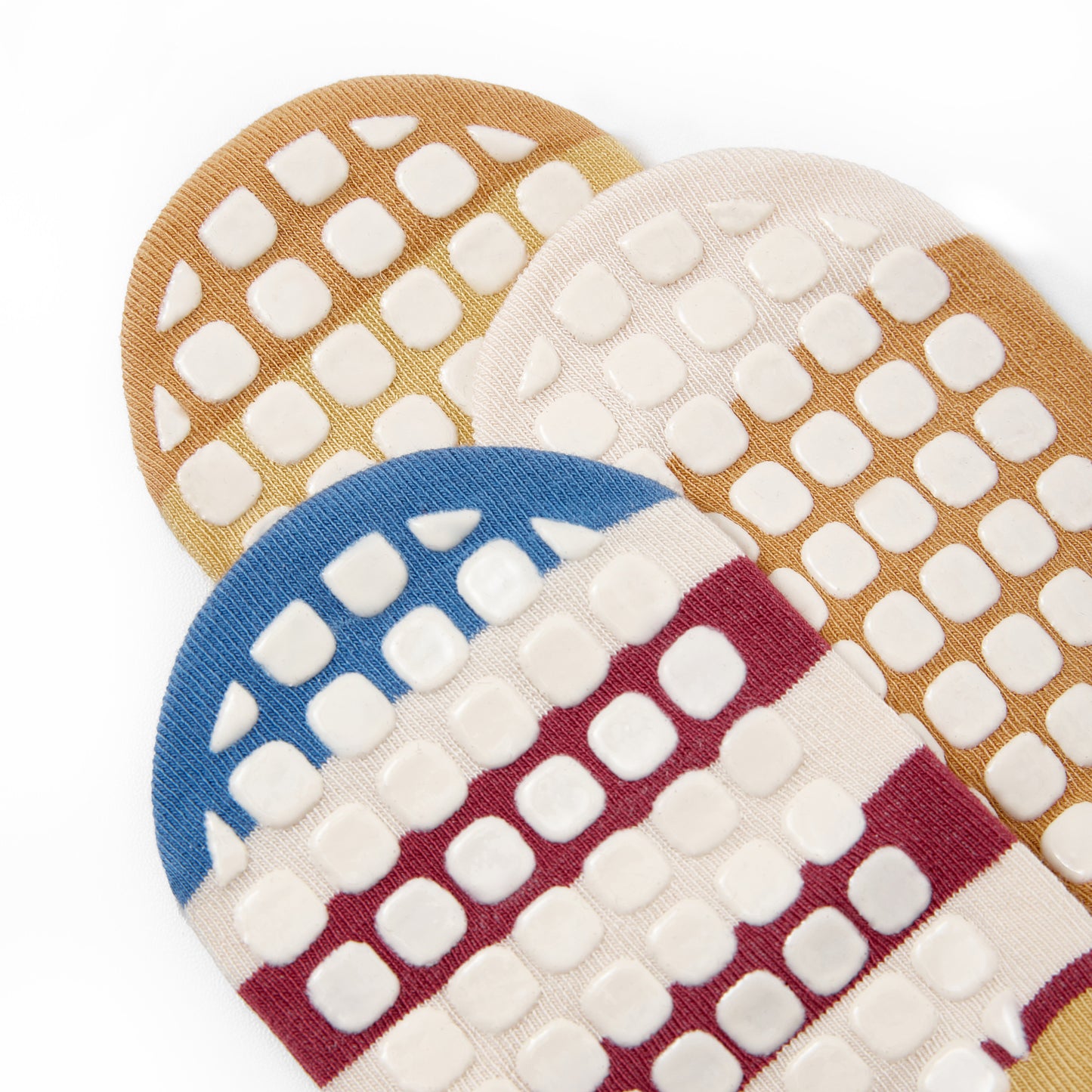 New- Hamburger - 3 Pairs of Stay-On Baby & Toddler Non-Slip Socks