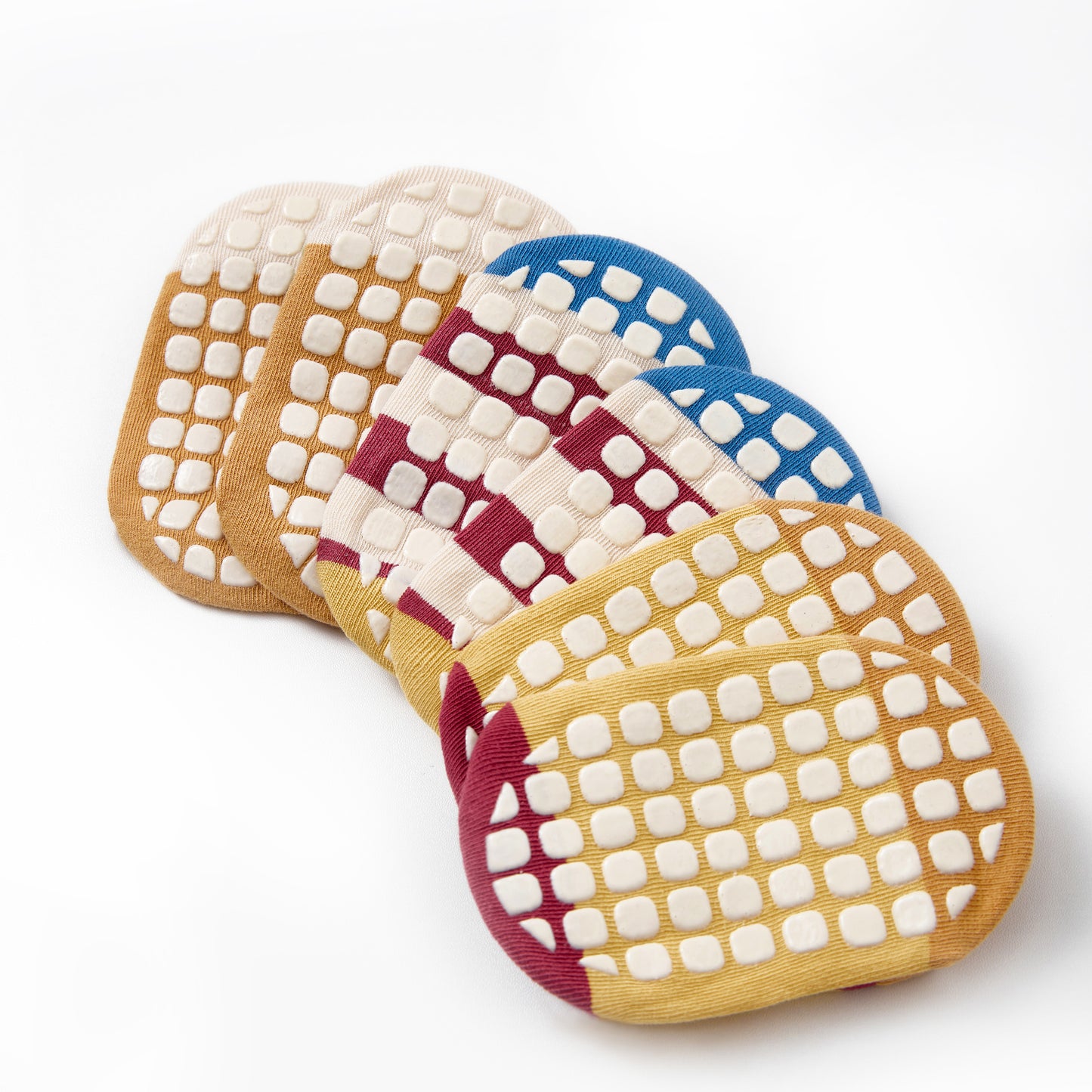 New- Hamburger - 3 Pairs of Stay-On Baby & Toddler Non-Slip Socks