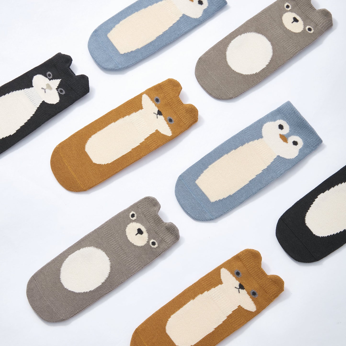 Neu – Critter Crew – Bio – 4 Paar rutschfeste Socken für Babys und Kleinkinder