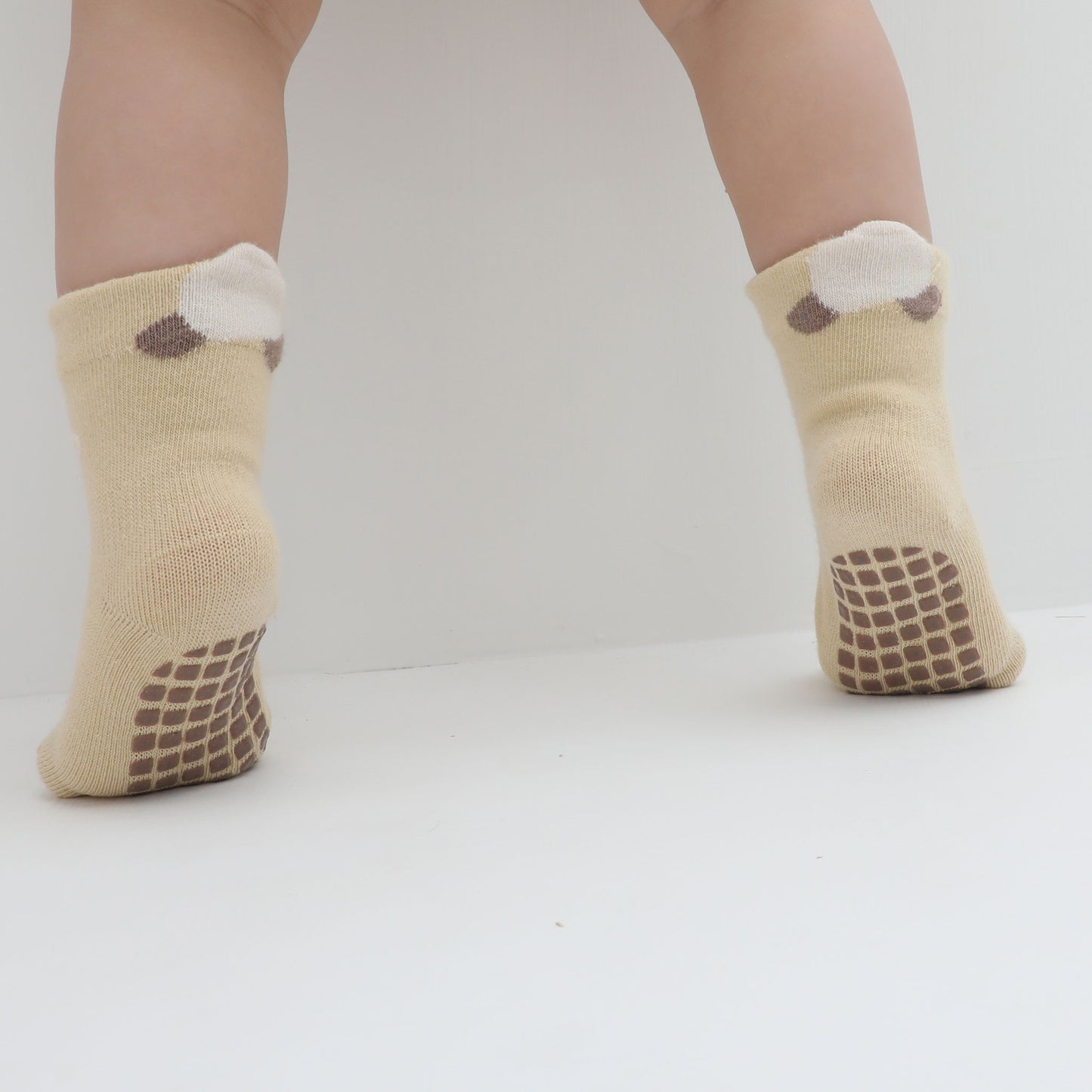 New- Hide & Seek- 5 Pairs of Stay-On Baby & Toddler Non-Slip Socks