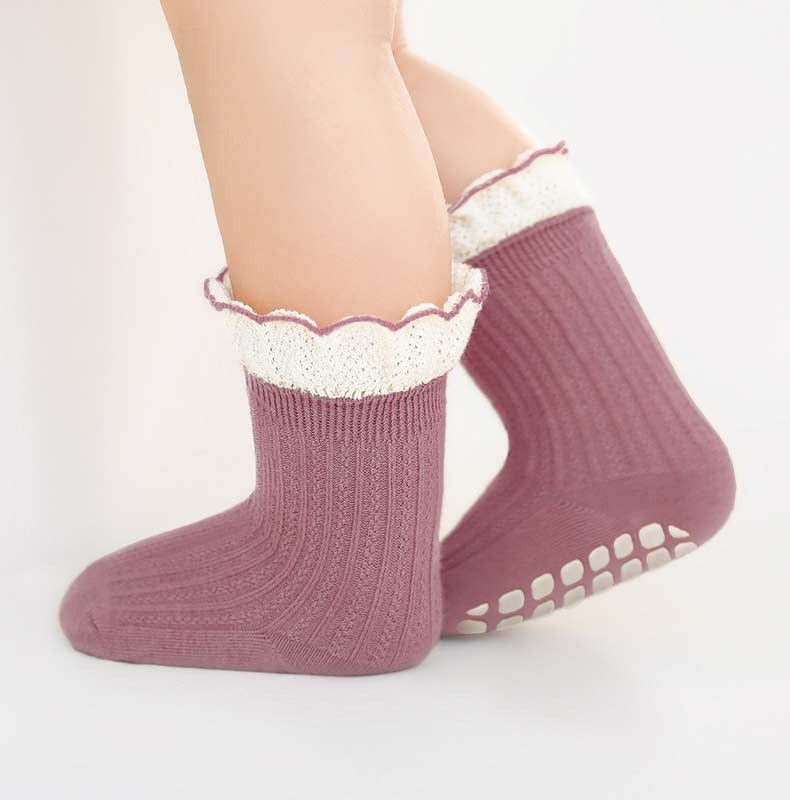 Nouveau - Let's Dance - 4 paires de chaussettes à picots antidérapants pour jeune enfant