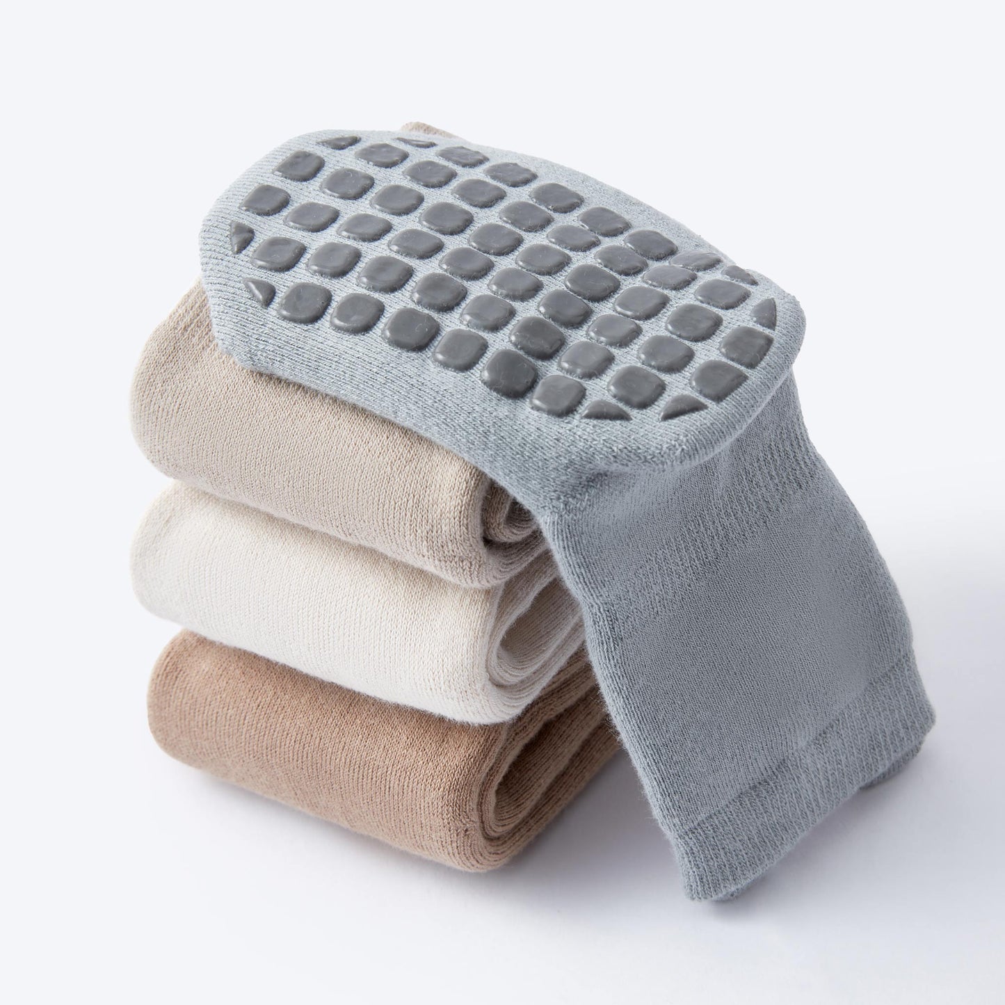 Into The Wild- Super Warm- 4 Pairs of Stay-On Baby & Toddler Non-Slip Socks