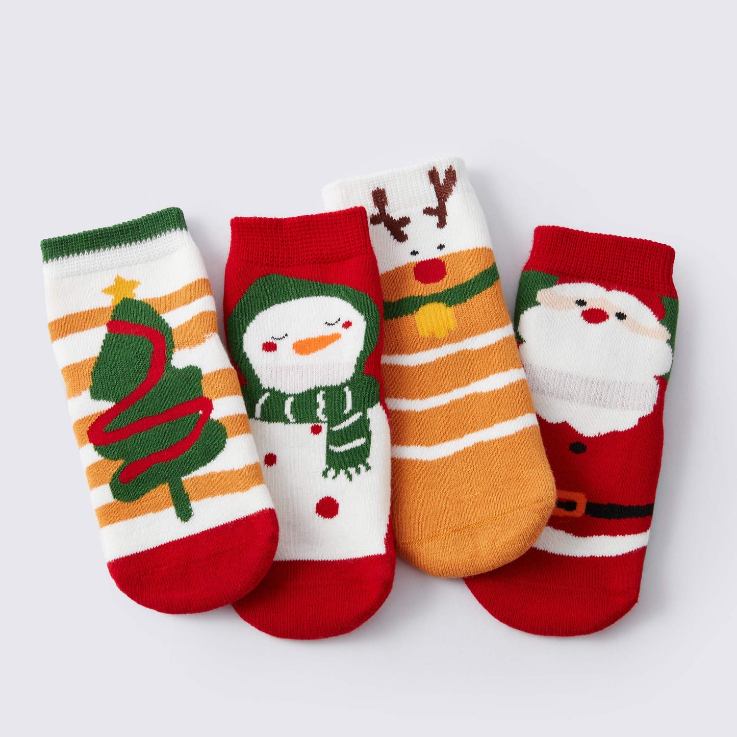 Calcetines de agarre de Navidad, calientes adicionales, 4 pares, edición limitada