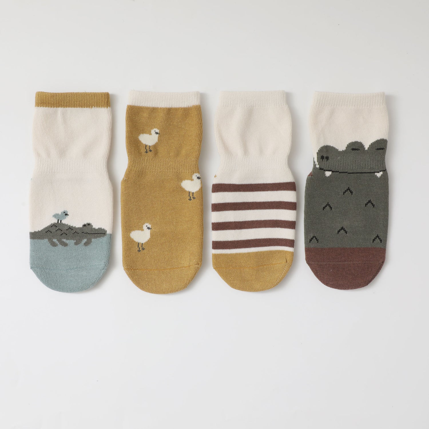 Toddler grip socks with extra stretch for growing feet