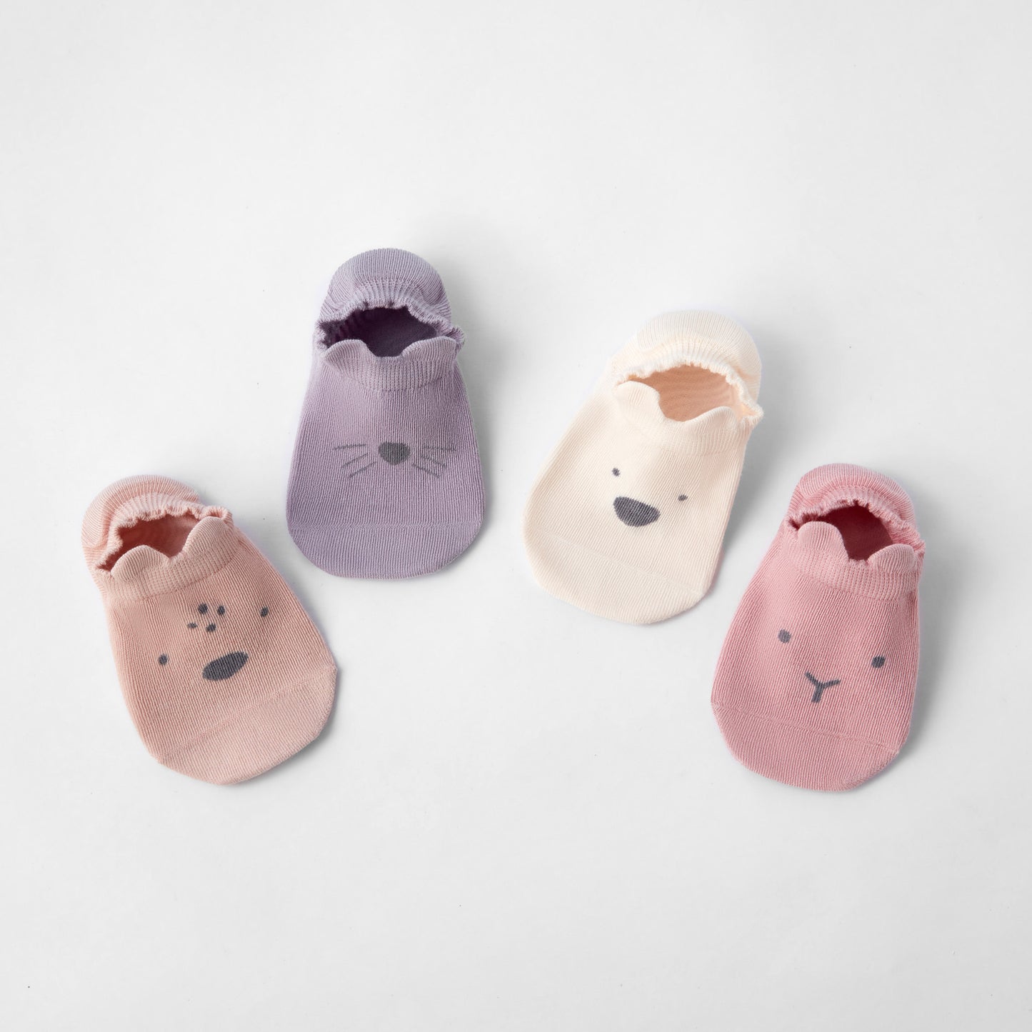 Into The Wild Short- 4 Pairs of Stay-On Baby & Toddler Non-Slip Socks