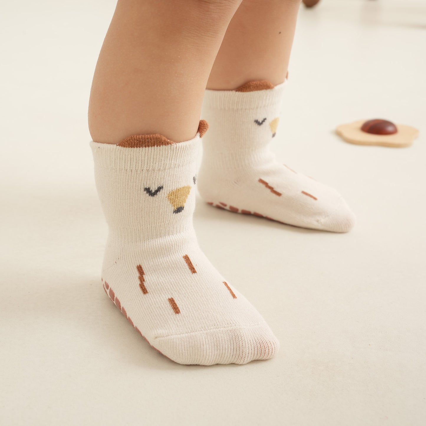 Fox life - 4 Pairs of Stay-On Baby & Toddler Non-Slip Socks