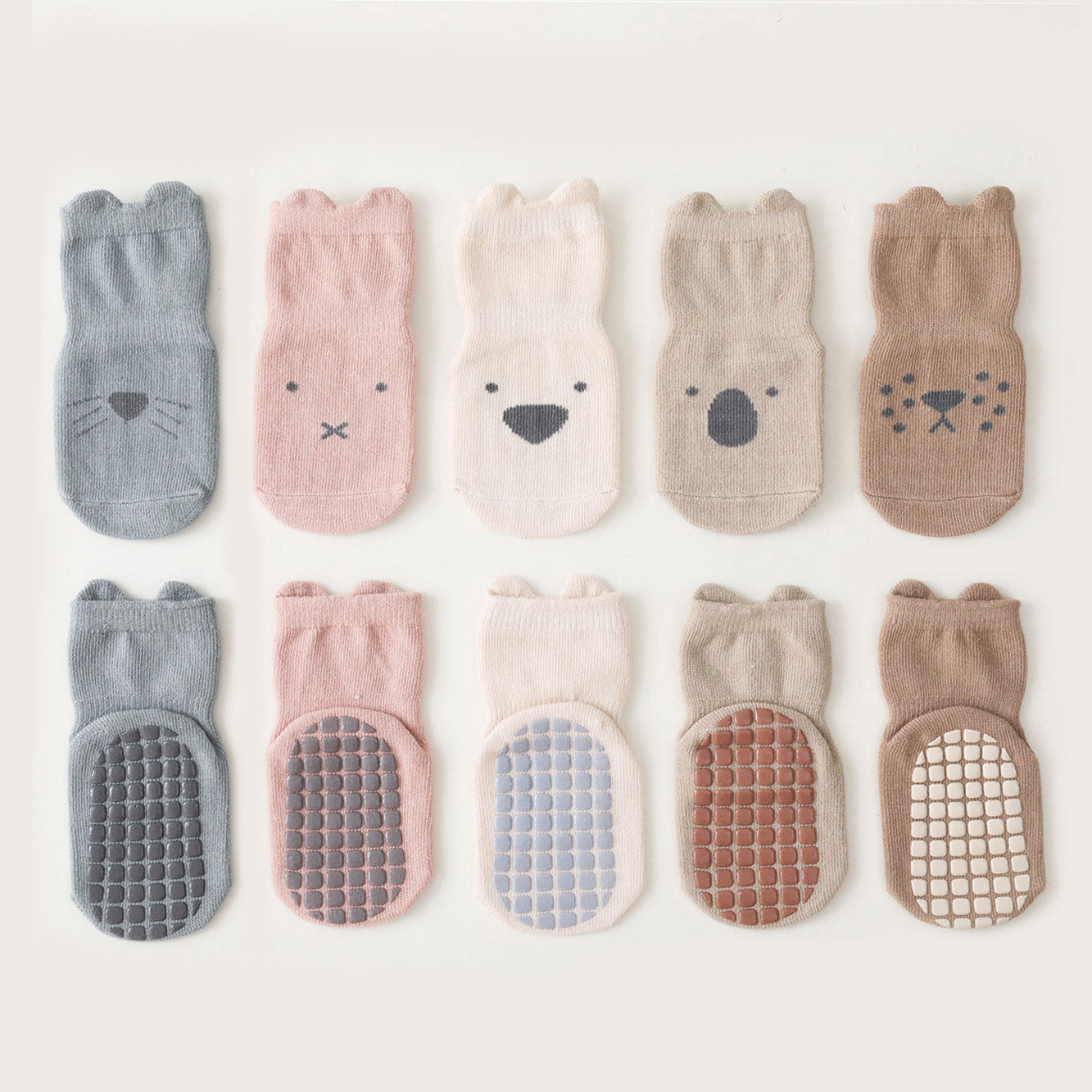 Into The Wild - 4 Pairs of Stay-On Baby & Toddler Non-Slip Socks