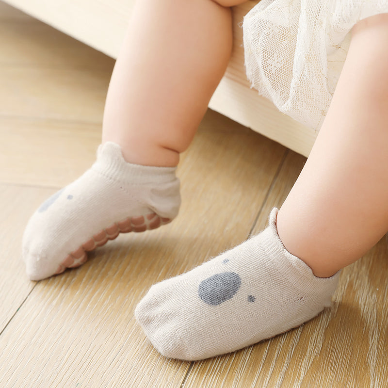 Into The Wild - Short - 4 Pairs of Stay-On Baby & Toddler Non-Slip Socks